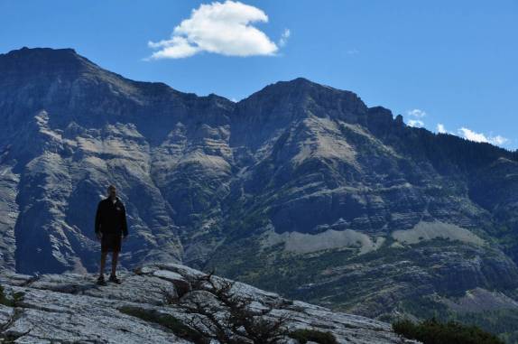 No alto do Bear Hump, em Waterton Lakes National Park, em Alberta, no Canadá